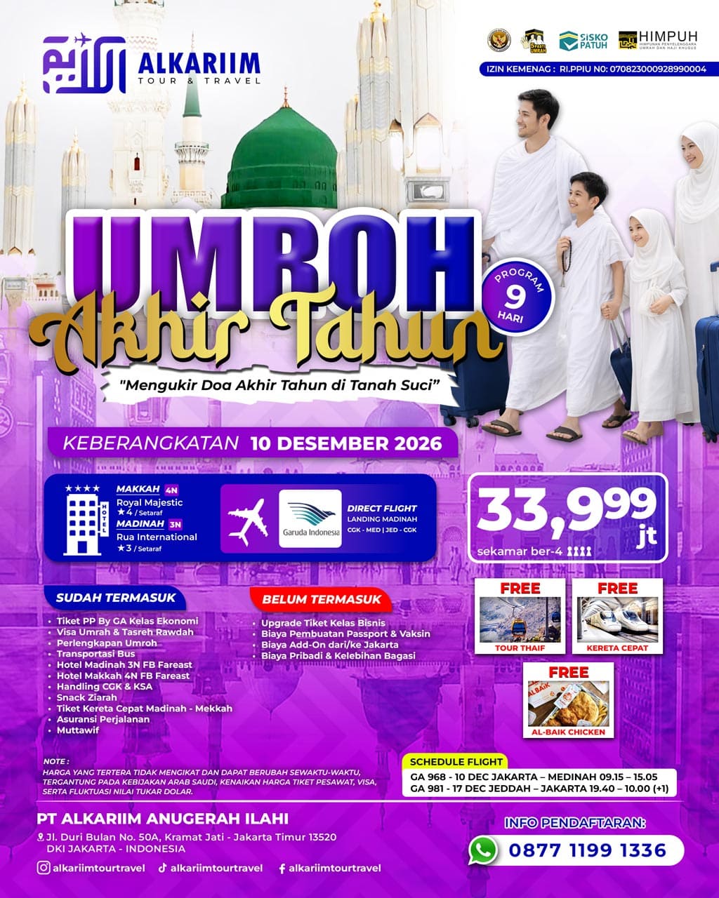 Paket Umroh Akhir Tahun